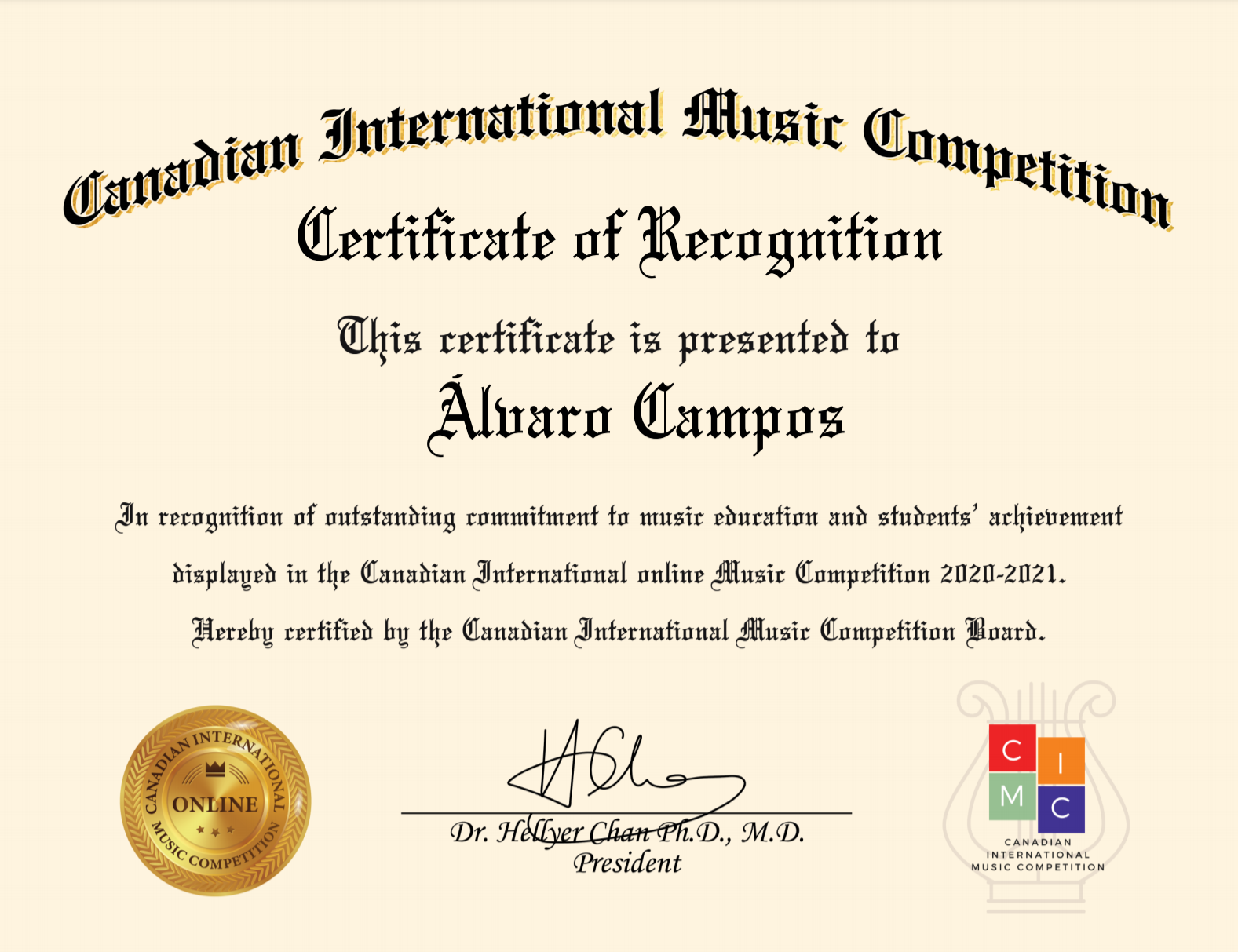 certificado